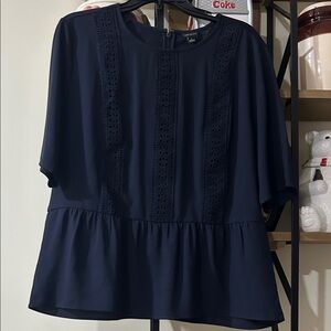 Ann Taylor  Navy Blue Women's Top